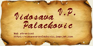 Vidosava Palačković vizit kartica